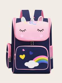 Mochila Escolar / Mochila De Dibujos Animados De Moda Para Niños - Rosa - Ver 2