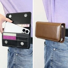 男士雙用途運動手機腰包,pu皮革,戶外運動手機包