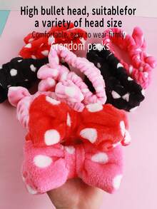 6pcs Cute Soft Hairband For Facial Cleaning, Face Mask And Dressing Etc. Random Colors And Styles - Multicolor - View 1