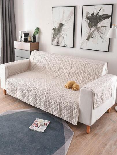 1pc All Seasons Universal Modern Style Pet-Proof Anti-Dirty Anti-Skid Sofa Towel, Anti-Scratch Sofa Protector Cover For 1/2/3/4 Seater Sofa (Sold Individually)