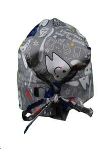 SOULMATE Printed Surgical Medical Cap For Women - Gray Grinding Wheels - View 3