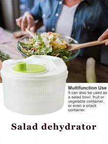 1 Pieza Cesto Escurridor De Lavado Y Almacenamiento De Verduras, Deshidratador De Verduras, Cesto De Lavado De Fruta, Deshidratador De Ensaladas De Verduras, Centrifugador De Lechuga De Uso Múltiple, Secador De Verduras, Máquina Lavadora De Frutas, Centrifugador De Pasta Y Papas Fritas, Filtro Conservante, Utensilios De Cocina Creativos, Deshidratador