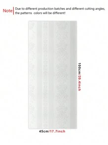 1pc Vintage European Style White Self-Adhesive Wallpaper For Home Decoration, Cabinet, Chair, Room Background, Stripe & Pattern Design,Renovation Stickers Peel Wall Panels,Wall Paper, Wallpapers,Spring Decoration Items Refresh Your Home,Rama Decoration Stickers - White - View 8