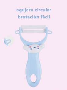 2 PZ Pelador de frutas de cerámica con pegatinas de dibujos animados. - Multicolor - Ver 2