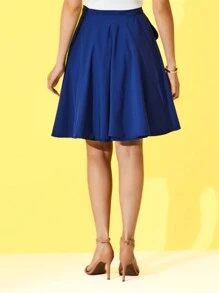 Women Skirts - Màu xanh hải quân - Xem 5