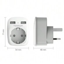 TESSAN Enchufes Eléctricos y Adaptadores de Enchufes