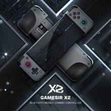 Gamesir X2可伸縮手機遊戲手柄,支援android/ios系統,長電池續航且低功耗,黑色 - 黑色 - 查看 2