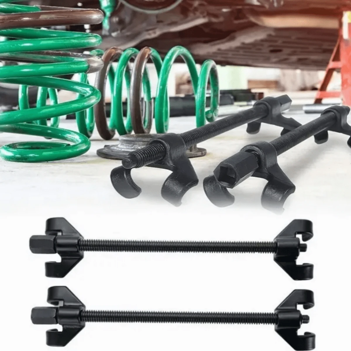 Opresor De Resorte Para Amortiguador Auto Compresor Universal Profesional Resistente Alta Calidad - Negro - Ver 1