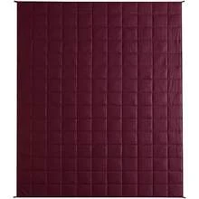 INOMAK 12Lbsoft Weighted Blanket, Full, Burgundy - Rose Red - View 3