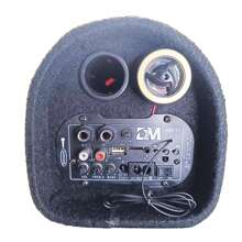 Parlante amplificado para carro,Fieltro de papel + material de carcasa de panel de madera,robusto y con textura,resistente al desgaste anti-caída,aspecto elegante y atmosférico.8 pulgadas subwoofer audifonos bluetooh,bocinas de bluetooth al aire libre de fiesta grande,equipado con mando a distancia y asa, fácil de transportar. Potente sonido de alta potencia, graves profundos y agudos nítidos, creando una experiencia auditiva envolvente, ya sea en una fiesta familiar o escuchando música al aire libre, ofrece un sonido impresionante. Bluetooth cómodo, conexión estable y emparejamiento rápido, para disfrutar fácilmente de la música inalámbrica. Con batería, larga duración, ideal para uso prolongado al aire libre, como acampadas, picnics, actuaciones callejeras y otras ocasiones. Compatible con Bluetooth, radio FM, tarjeta TF, USB y entrada de audio.DM-809BT - Negro - Ver 5