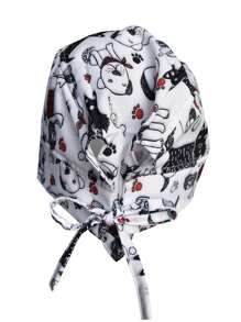 SOULMATE Printed Surgical Medical Cap For Women - 小狗 - 查看 3