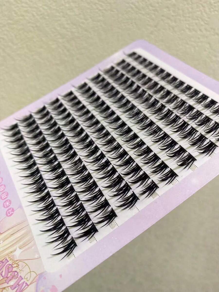10 Rows 12mm Large Capacity Style 160 Clusters Of False Eyelashes, 4 Different Length Options