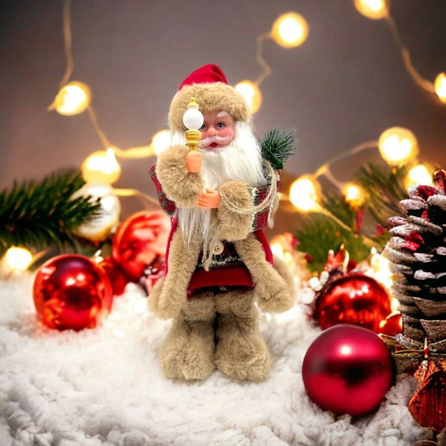 Twerking Santa Figure With Hip Movement, Sing And Dance Christmas Songs In English, Funny Christmas Gift For Boys And Girls And Decoration, Halloween, Halloween Decoration - Red - View 1