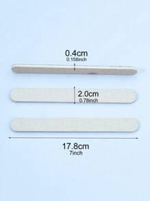 10 chiếc dũa móng tay thẳng hai mặt màu xám dùng để chà nhám và làm mịn với độ nhám 100/180, Đồ dùng làm móng, Dụng cụ làm móng, Dụng cụ vẽ móng, Trở lại trường, Móng tay, Dụng cụ làm móng để dán móng tay - Xám - Xem 5