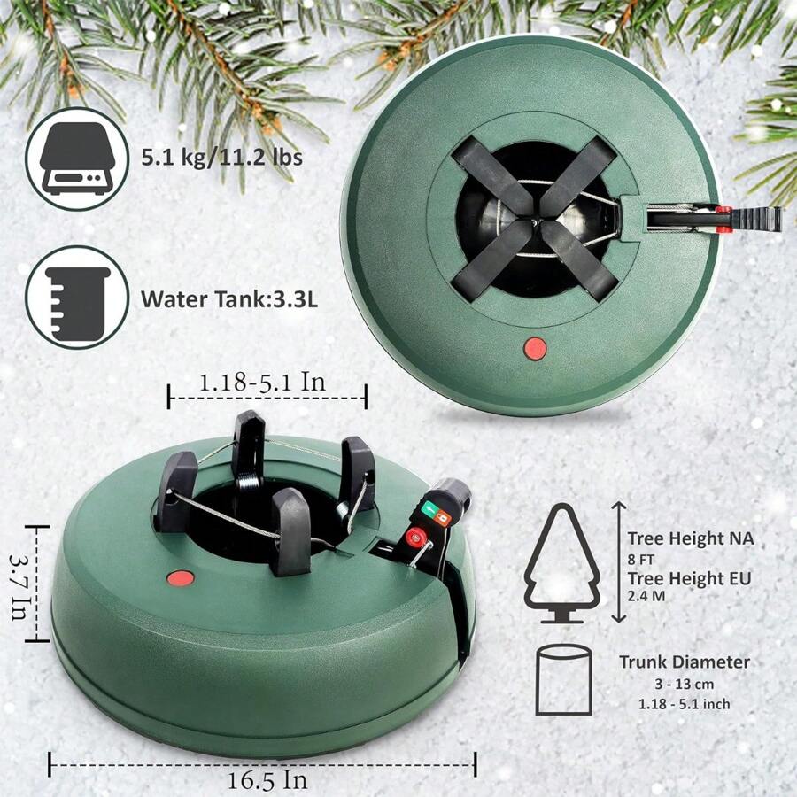 Blissun Christmas Tree Stand with Water Reservoir, Fast Clamp, Foot