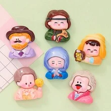 10 cái/bộ Phim hoạt hình dễ thương Nhựa Phụ kiện trang sức DIY , Nổi bật & Nổi tiếng Tranh Nghệ Thuật Thiết kế - Nhiều màu - Xem 3