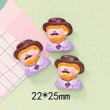 10 cái/bộ Phim hoạt hình dễ thương Nhựa Phụ kiện trang sức DIY , Nổi bật & Nổi tiếng Tranh Nghệ Thuật Thiết kế - Nhiều màu - Xem 7