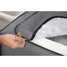 Capas de Máquina de Lavar, Bolsa, Organizador, Armazenamento - Cinza - Visão 4