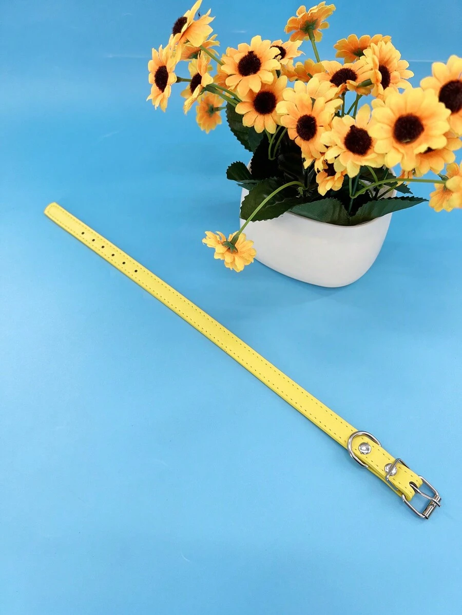 Pet Supplies Dog Collars For Large, Medium And Small Dogs Teddy Golden Retriever Accessories Cat And Dog Collars - Yellow - View 1