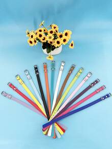 Pet Supplies Dog Collars For Large, Medium And Small Dogs Teddy Golden Retriever Accessories Cat And Dog Collars - Yellow - View 3