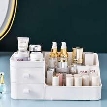 Organizador de Cosméticos, Organizador de Maquillaje, Makeup Organizer con Cajóns, Caja de Almacenamiento para Maquillaje, Caja de Cosméticos para Joyería,Papelería,Labiales, Regalo de Mujer - Blanco - Ver 3