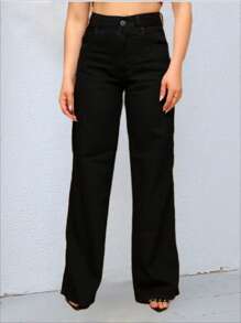 Women Jeans - Black - View 2