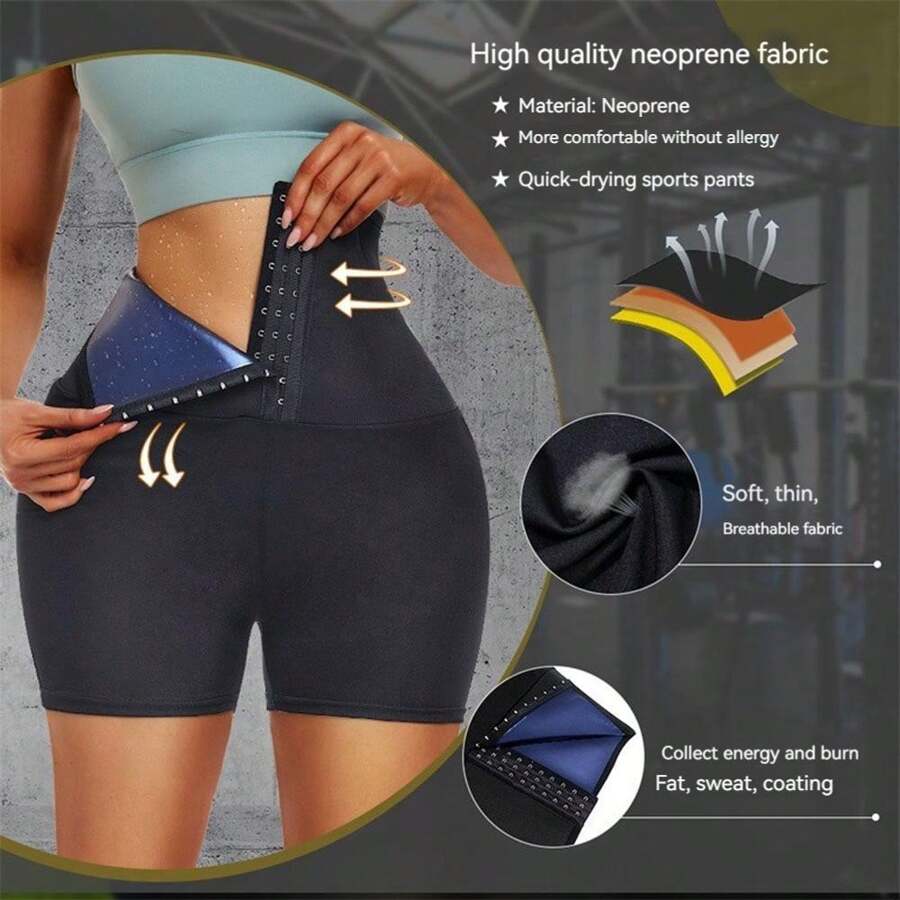 NONE SMELL Women Hook Waist Trainer Corset High Waist Sauna Sweat