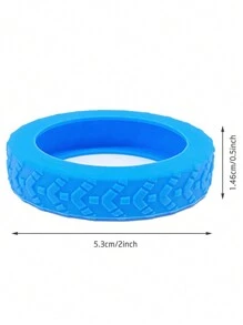 8入組矽膠行李箱輪子保護套,減少行李箱的噪音,行李箱輪子套,輪轂套,鞋套,行李護罩配件 - 藍色 - 查看 2