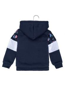 Pants Niña Conjunto Felpa Moda Afelpado Gorro Borrega - Azul Marino - Ver 4