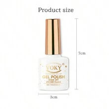 6 件/套 Voky 全新 7.5 毫升固體 Uv Led 浸泡凝膠指甲油和凝膠拋光面漆底漆化妝品套裝,適合美甲沙龍或家庭使用,生日禮物 - 彩色 - 查看 4