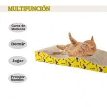 JESUS Poste rascador para Gatos, tapetes rascadores para Gatos,rascadora para Gatos,Almohadillas para rascar Gatos corrugadas Reversibles,Duradero Antideslizante para rascar Gatos - Gris - Ver 5