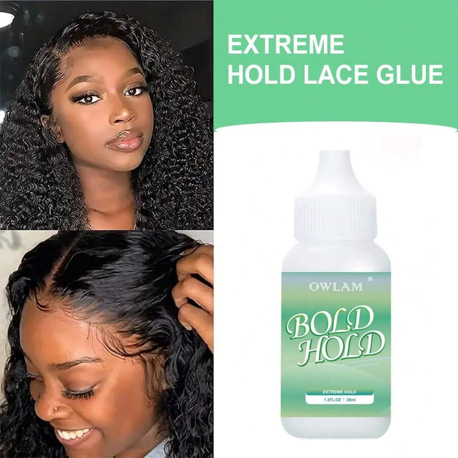 owlam 38ml/1.3oz Wig Glue Invisible Bonding Glue Hair Replacement Adhesive For Poly And Lace