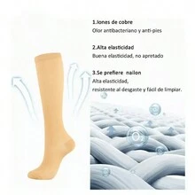 Pack De 3 Medias Elásticas Para Aliviar Varices/circulación - Negro - Ver 5