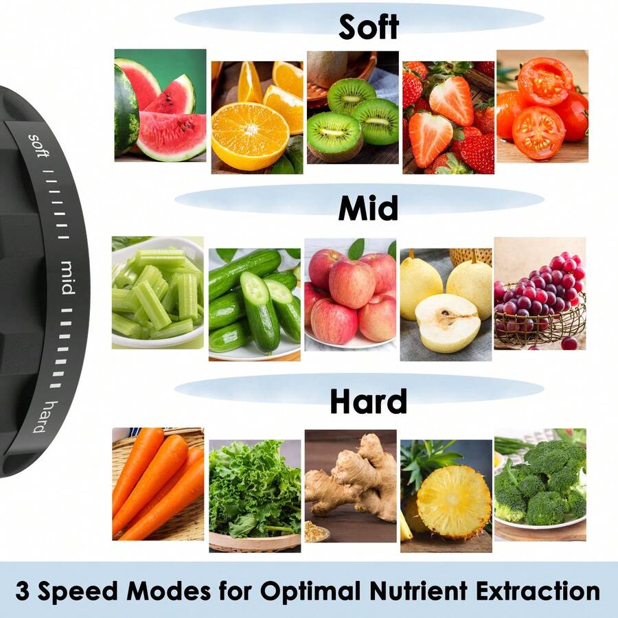 Masticating Juicer, NXONE Cold Press Juicer for Vegetable and Fruit
