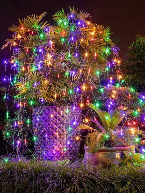 Outdoor Led Mesh Lights, Connectable 8 Modes Christmas Net Lights, Garden Net Lights Suitable