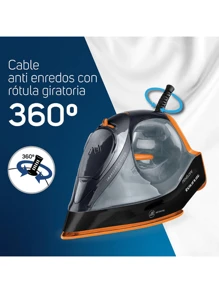 Plancha Taurus Penélope Plancha Antiadherente Con Vapor - Naranja - Ver 4