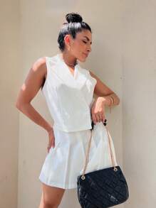 Women Two-piece Outfits - 白色 - 查看 3