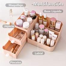 Organizador de Cosméticos, Organizador de Maquillaje, Makeup Organizer con Cajóns, Caja de Almacenamiento para Maquillaje, Caja de Cosméticos para Joyería,Papelería,Labiales, Regalo de Mujer - Blanco - Ver 7