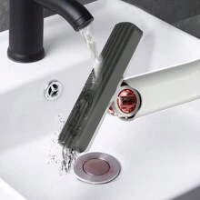 1入便攜式折疊小拖把、可調角度鬆垮海綿拖把、家用迷你玻璃清潔器、廁所吸水泥拖把、多功能廚房和汽車清潔工具