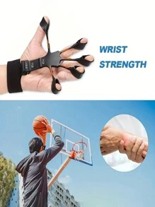 1pc Finger Strengthener - Hand Grip Strength Trainer With 6 Resistance Levels (Suitable For 143.3lbs) - Multicolor - View 2