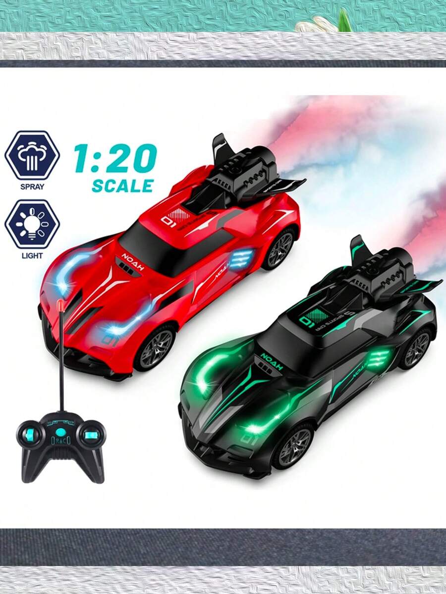 Carro Control Remoto Drift  deportivo 4wd Funcion Humo 20 Km/h 1:14  resistente  veloz - Rojo - Ver 1