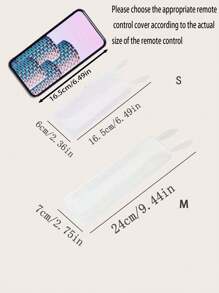 1个卡通耳朵装饰遥控器保护套，简约透明硅胶遥控器保护套，适用于家庭、学校、办公室、旅行、包包、收纳整理、返校用品隔热、闺蜜节、小狗、嘉年华 - 無色 - 查看 5