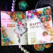 have a good day 10 件/包煙火主題寵物裝飾貼紙,適合 Diy 手工創意、剪貼簿、手機/筆記型電腦美學配件、垃圾日記、規劃和創意藝術品 - 綠色 - 查看 2