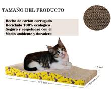 JESUS Poste rascador para Gatos, tapetes rascadores para Gatos,rascadora para Gatos,Almohadillas para rascar Gatos corrugadas Reversibles,Duradero Antideslizante para rascar Gatos - Gris - Ver 2