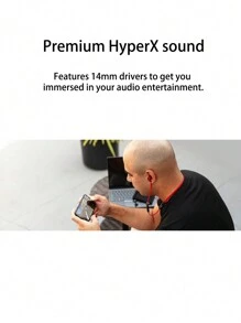 HyperX HyperX Cloud Buds Bluetooth Kabellose Kopfhörer, Qualcomm AptX HD, 10 Stunden Akkulaufzeit, 14mm Treiber, Mikrofon, Audiosteuerung
