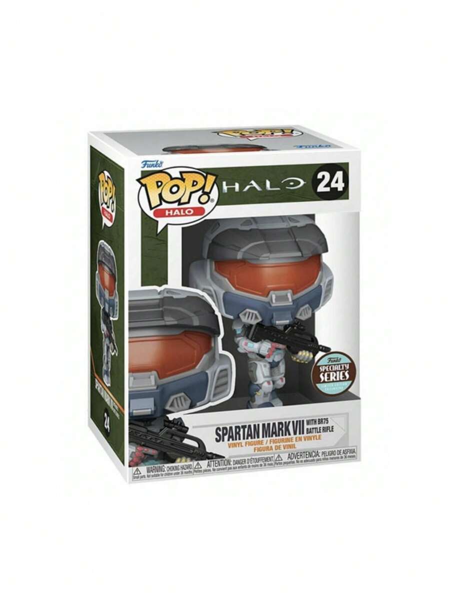 Pop Halo - Spartan Mark VII With Br75 Battle Rifle #24 - Multicolor - Ver 1