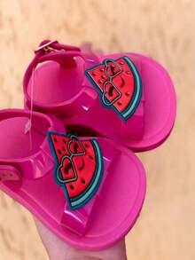 Kids Flat Sandals - Màu Hồng Tươi - Xem 2