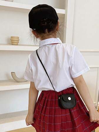 Girls Solid Color Purse Princess Crossbody Bag For Girls Mini Pouch, Girls Solid Color Purse Wallet Princess Crossbody Bag For Girls Mini Pouch