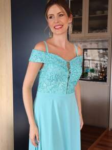 Women Prom & Evening Dresses - Màu xanh lam - Xem 2