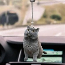 Car Rearview Mirror 3d Cat Hanging Pendant Baby Room Decoration Animal Shape Ornaments Home Decor Backpack Accessories L5 - Multicolor - View 10